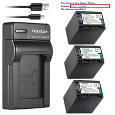 Kastar Battery Slim Charger for Sony NP-FH100 & DCR-DVD650 DCR-DVD653 DCR-DVD703