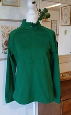 Free Shipping Womens M Level Wear Athletic Kelly Green Athletic Jacket Half Zip