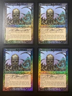 MTG (X4) Necropotence Deckmasters Foil Rare, Unplayed And ALL