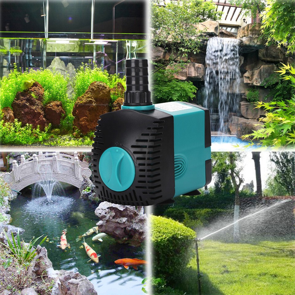 Submersible Fountain Pump Filter Manure Fish Tank Side Suction Water