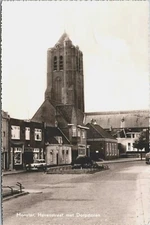 Netherlands Monster Havenstraat met Dorpstoren Vintage RPPC B107