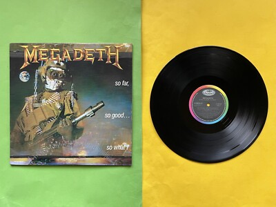 MEGADETH So Far Good What LP Vinyl 1988 Box 80 Metal SCHALLPLATTE Capitol 1 st