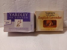 Lot of 2 bars -Yardley of London Soap English Lavender Bar 4.25 oz. NEW IN BOX