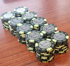 Lot 100 NEW CERROMAR BEACH CB $100 ab COIN Casino chip DORADO Puerto Rico poker — photo 6