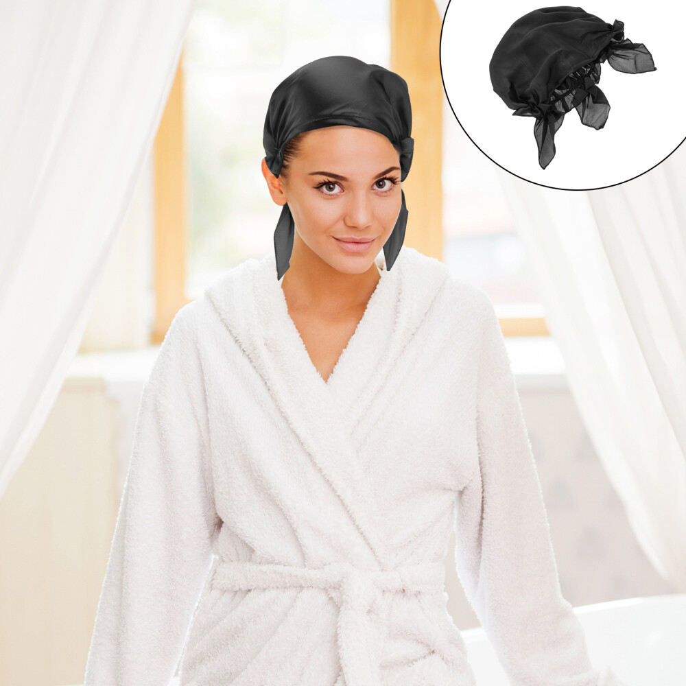 Confinement Hat Shower Caps Women Reusable Night Satin Adult Hat