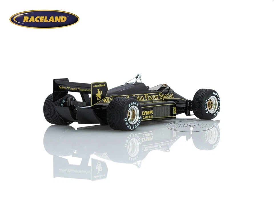 Lotus 97T Renault V6 Turbo F1 JPS vincitore GP Belgio 1985 Ayrton Senna Spark 1:43 - Immagine 2 di 4