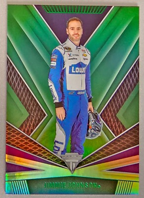 Jimmie Johnson 2023 Chronicles Green Holo Foil Titanium Racing #3 NASCAR