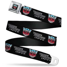 Hasbro TRANSFORMERS Autobots Cybertronian Seatbelt Buckle Belt Official Licensed