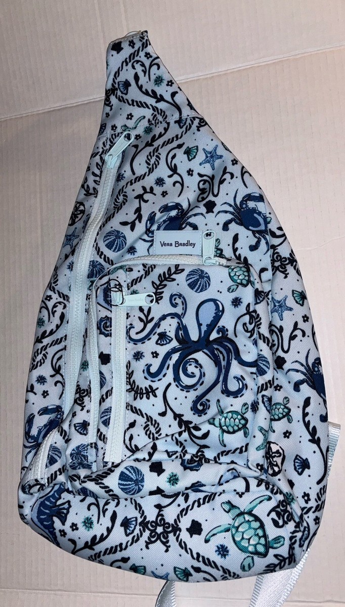 Vera Bradley Sling Backpack Excellent Cond Sea Life Sea Horse Octopus sea Turtle Vera Bradley ANCHORS AWEIGH Essential SLING | Mercari main image 3