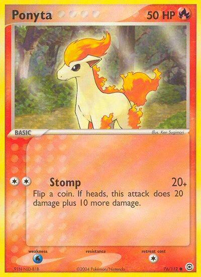 Pokemon Ponyta (76/116) FireRed & LeafGreen LP