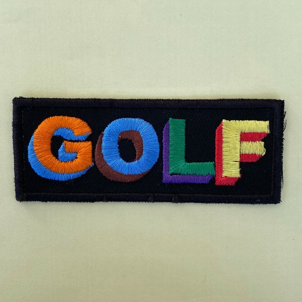 Iron on Patch Tyler The Creator Golf Logo Embroidered Hip