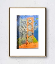 Random Sketchbook Pages: Think Bikes :Paper: 6x19 Unique Neo-Expressionism