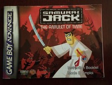Manual Only No Game GAMEBOY ADVANCE Samurai Jack Amulet Of Time