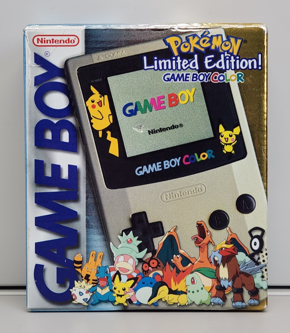 Nintendo Gameboy Color Pokemon Limited Edition GS Gold Silver, NEW