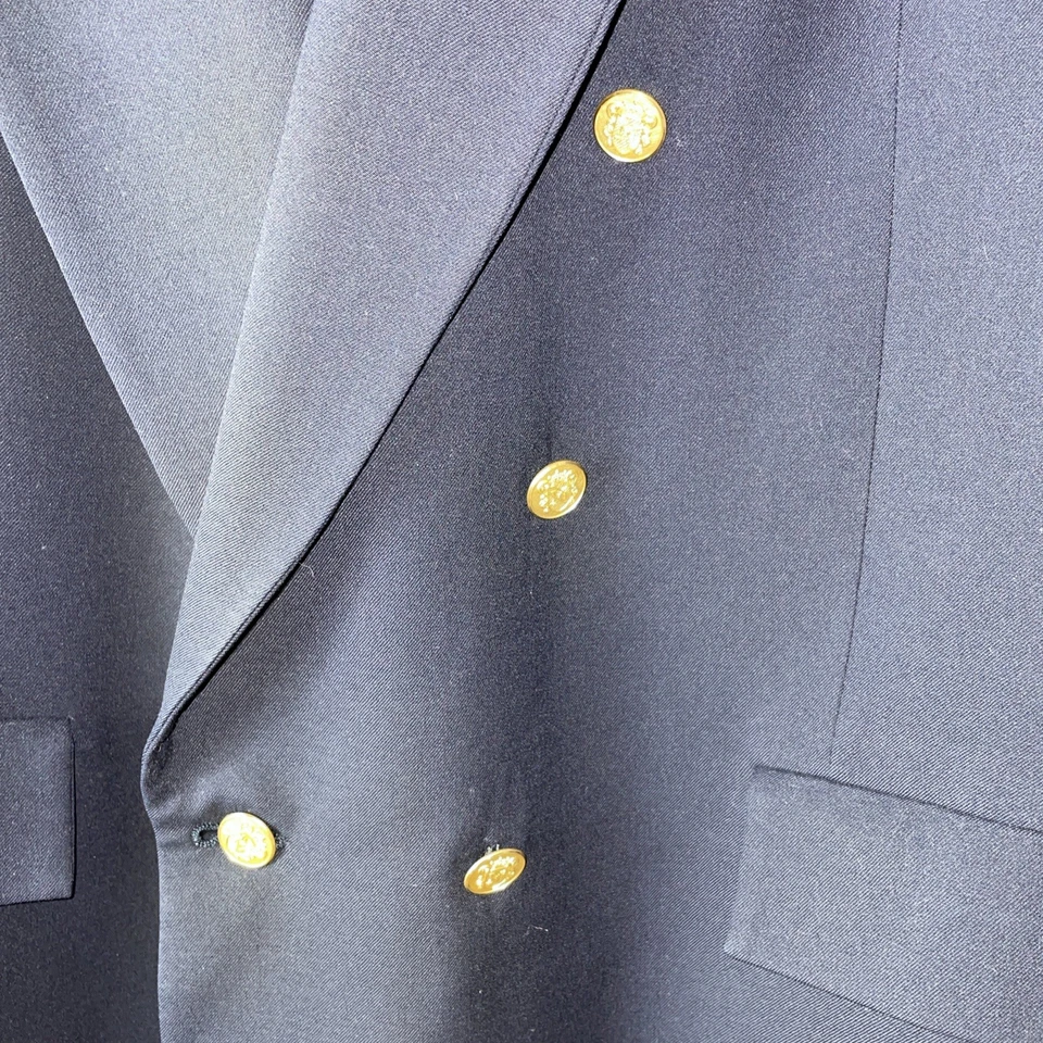 Blazer Abrigo Deportivo Nordstrom Vintage 44L Para Hombre Doble Pecho Con Botones Dorados Foto 3 de 4