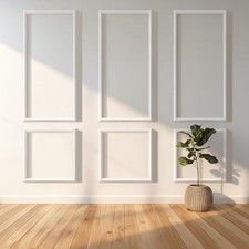Peel and Stick Wall Molding Kit,30PCS Pre-Cut Door Molding Panels,3D Moulding Wa
