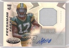 2014 Certified Freshman Fabric Mirror Signatures 11/699 Davante Adams Auto r4i