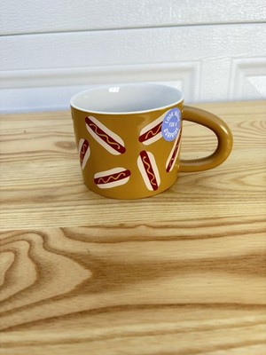 Room Essentials Large Brown Stoneware Hot Dog Mug with Hot Dog Inside