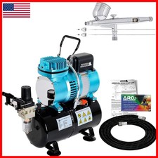 Master Airbrush Cool Runner II Dual Fan Air Storage Tank Compressor System Kit
