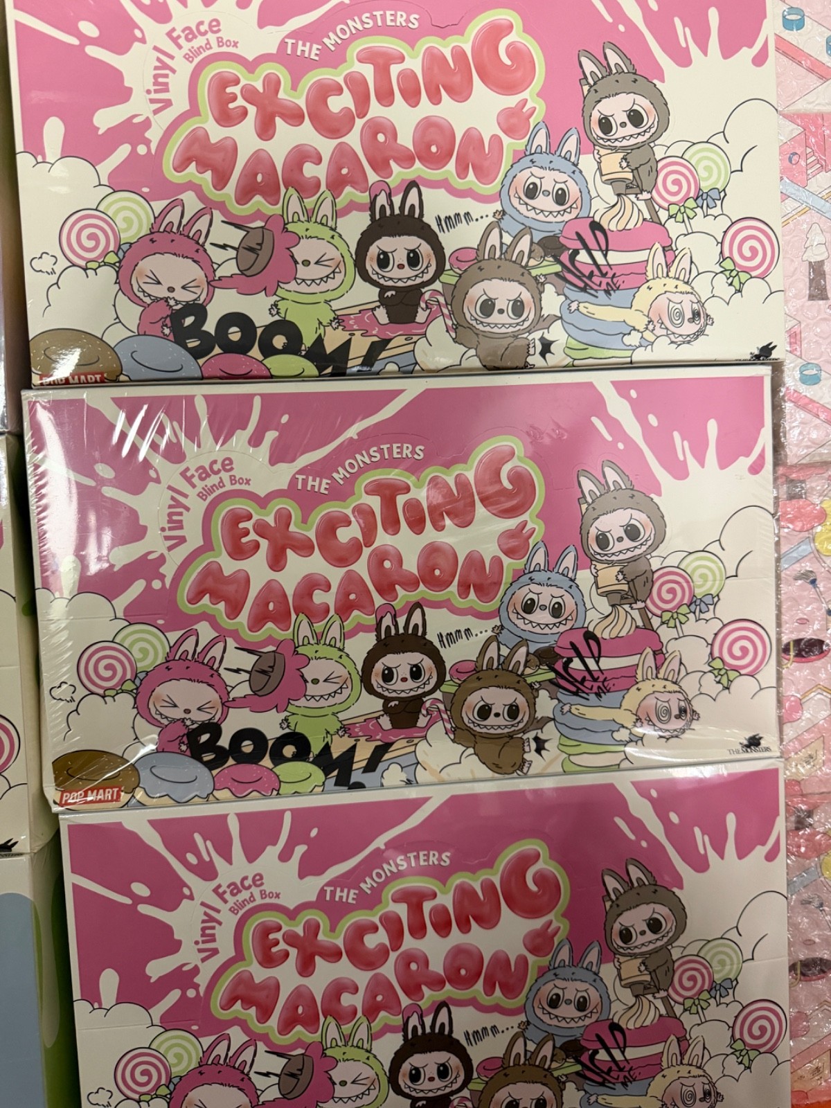 Pop Mart THE MONSTERS - Exciting Macaron Vinyl Face Blind Full Set LABUBU Case