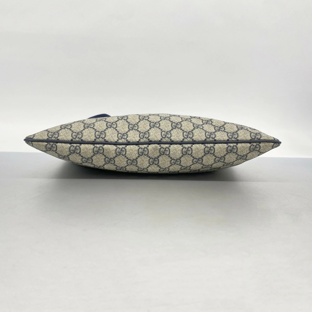 Gucci GG Supreme Shoulder Bag PVC Navy Silver Hardware thumbnail 3