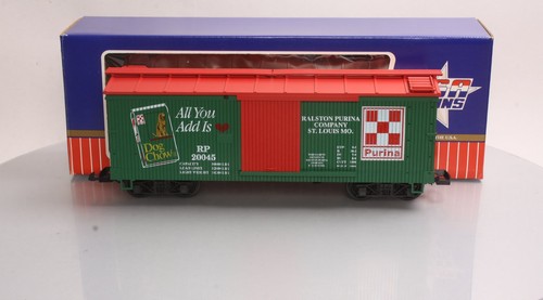 USA Trains 20045 G Purina Dog Chow Boxcar - Ruedas de plástico LN/caja | Condition: Used