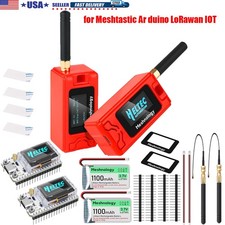 2 Sets 915MHz LoRa V3 ESP32 Board Heltec V3 Antenna Case Battery for Meshtastic