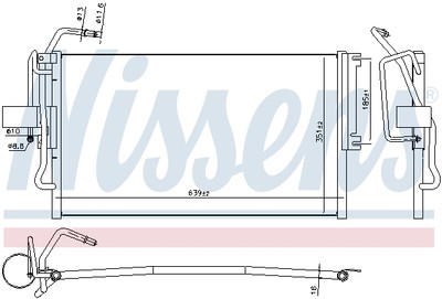 NISSENS 94653 Kondensator, Klimaanlage für OPEL,VAUXHALL