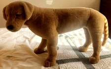 Melissa and Doug Large Dog Plush Lifelike Golden Retriever Stuffed Dog 20" x 34"