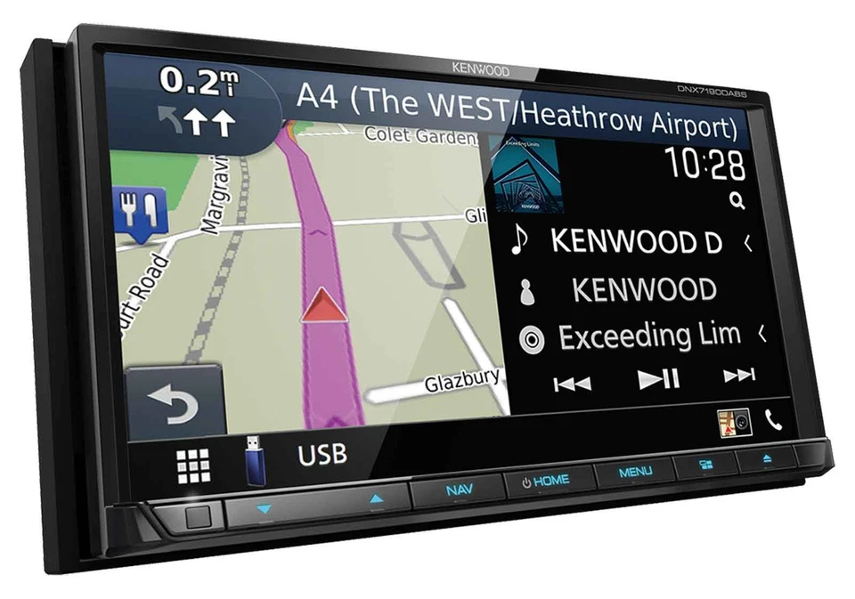 Kenwood DNX7190DABS 2-DIN Navigation Touchscreen DAB Bluetooth TMC USB CarPlay D - Bild 4 von 4
