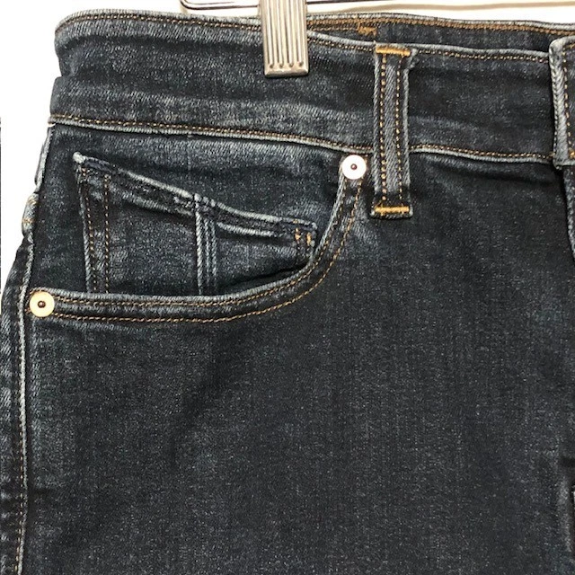 Volcom Solver Modern Straight Stretch Denim Mens 31 Dark Wash Skater Distressed - Image 2 of 4