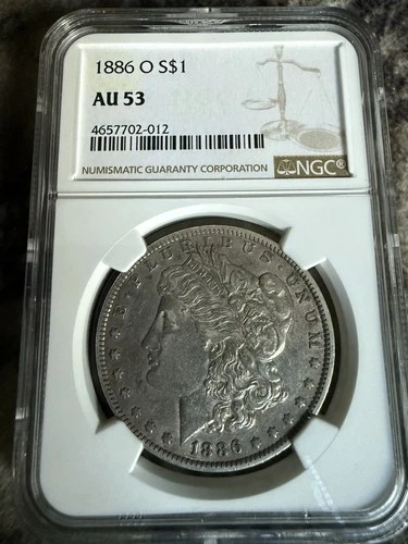 1886 O  Morgan Silver Dollar AU53 NGC Key Date