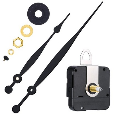 High Couple Quartz Clock Movement Replacement Parts 20 mm (4/5 inches), Black 