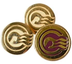 Princess Cruises Pin Lot Logo Gold Tone Captain's Circle 3 Pins