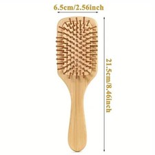 Pro Anti-static Bamboo Airbag Massage Head Scalp Straight Curly Hair Brush Comb