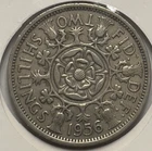 1956 Elizabeth II Florin — photo from another recent sale