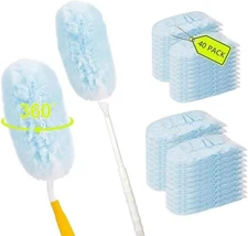 40 Count Duster Refills,360 Degree Heavy Duty Duster Refills 4 X Heavy Duty M...
