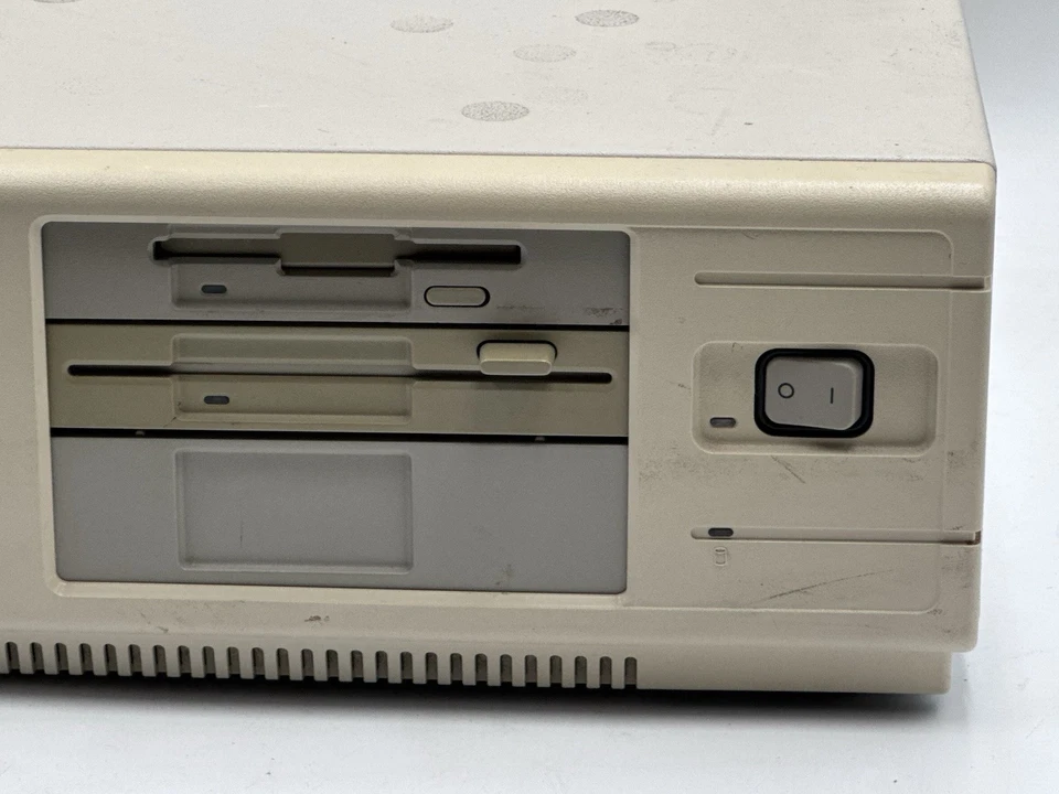 Computadora PC Compaq Deskpro 286e 2520 de colección con teclado enciende botas Foto 4 de 4