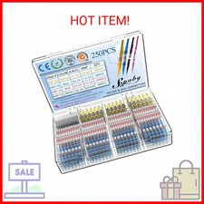Sopoby 250PCS Solder Seal Wire Connectors Insulated Waterproof Electrical Wire T