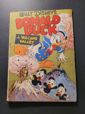 Four Color #147 Donald Duck - Volcano Valley By Carl Barks - Small Tape On Spine