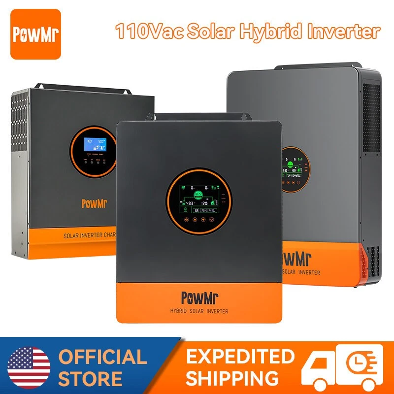 POWMR 3KW 5KW 6.5KW 10KW Solar Hybrid Inverter Off Grid 110V 220V 208V MPPT Controller