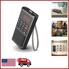 Portable FM Radio with MP3 Player USB Slot and Recording Function for Outdoors