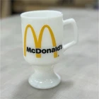 Vintage McDonald’s Milk Glass Pedestal Mug – Golden Arches Logo