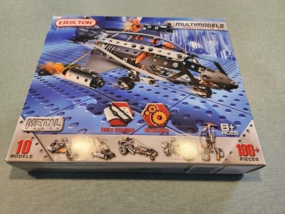 Sealed Erector Multimodels Construction Set 10 Models 190+ Pieces #5550 New