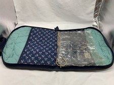 Windsor Wood Project Pack Quilted Floral Organizer With Clear Pockets Handles
