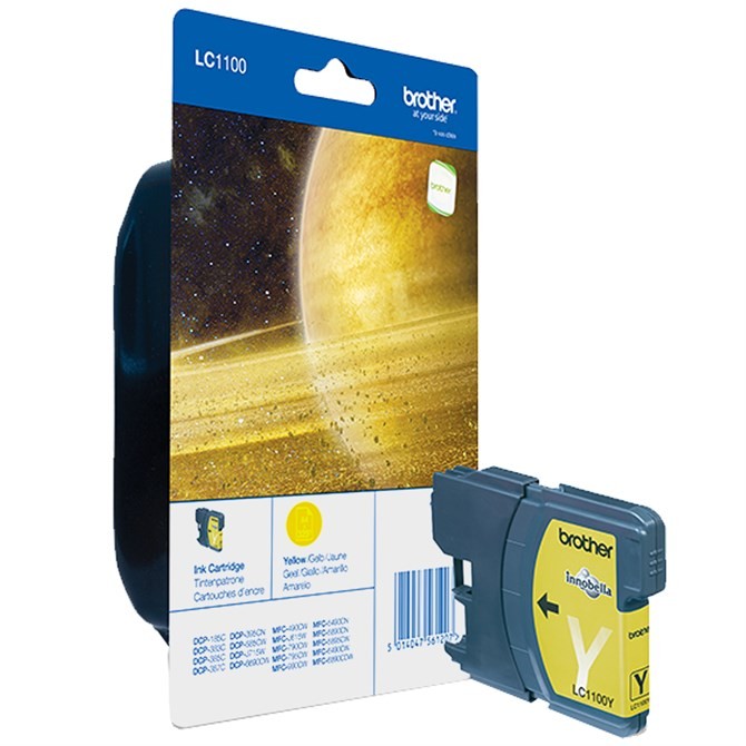 Brother LC-1100Y ink cartridge Original yellow 1 pcs