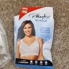 Playtex 18 Hour Ultimate Shoulder Comfort Wirefree Bra White US4693 38DD
