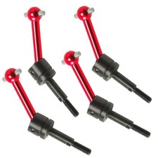 4pcs New Red Aluminum Drive Shaft Set for Tamiya TT-01 TT-02 Type RC Car E