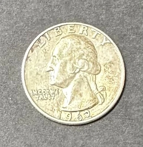1962-D Washington Quarter 90% Silver- 0.189 Ounces of Silver