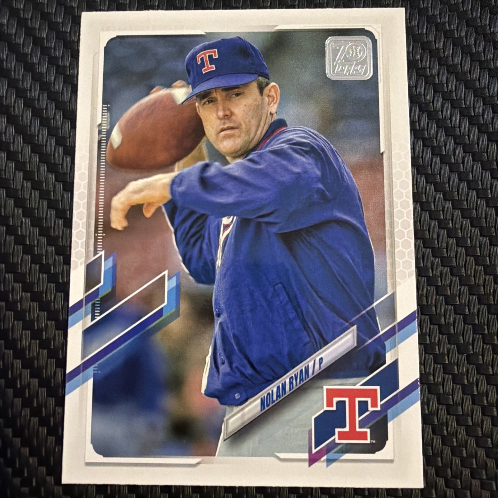 Nolan Ryan 2021 Topps #567 Legend SP Image Variation Texas Rangers